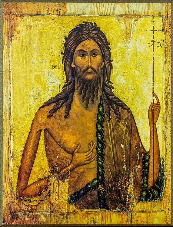 Honorable Glorious Prophet, Forerunner and Baptist John. Icon in Woodstock, GA at Saint Elizabeth Orthodox Church.